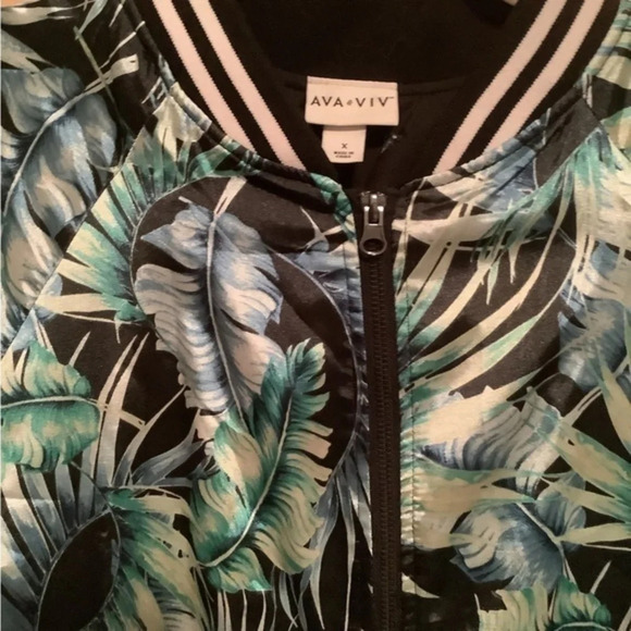 AVA VIV~TROPICAL JACKET~ NWOT~Lightweight~ XL - Picture 3 of 5
